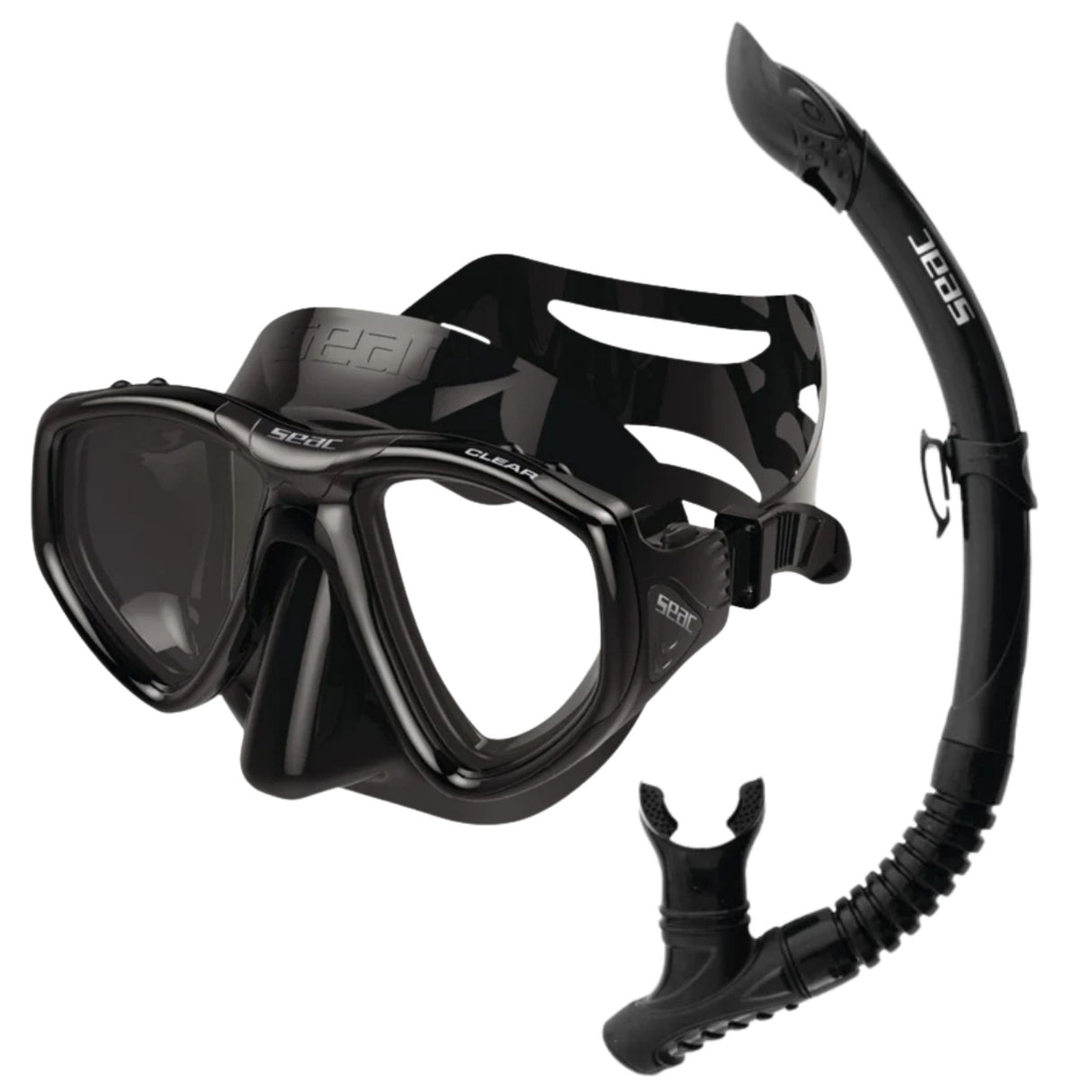 Seac Clear Anti-fog Mask and Reverse Snorkel Set