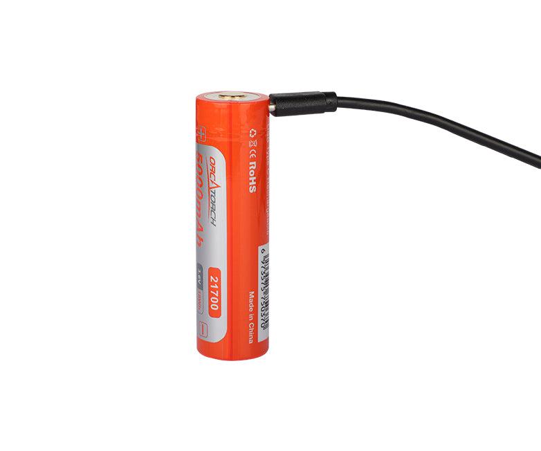 OrcaTorch Dive Torch battery 21700 USB-C - 5000mAh