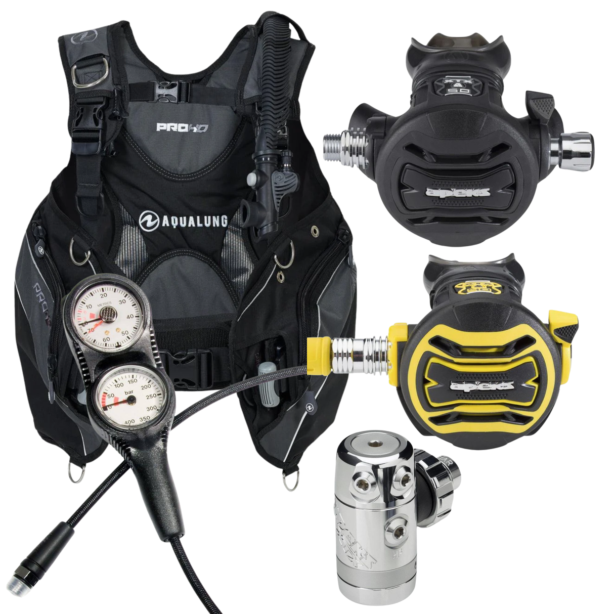 Aqualung Pro HD and Apeks XTX50 DST Men's Diving Package