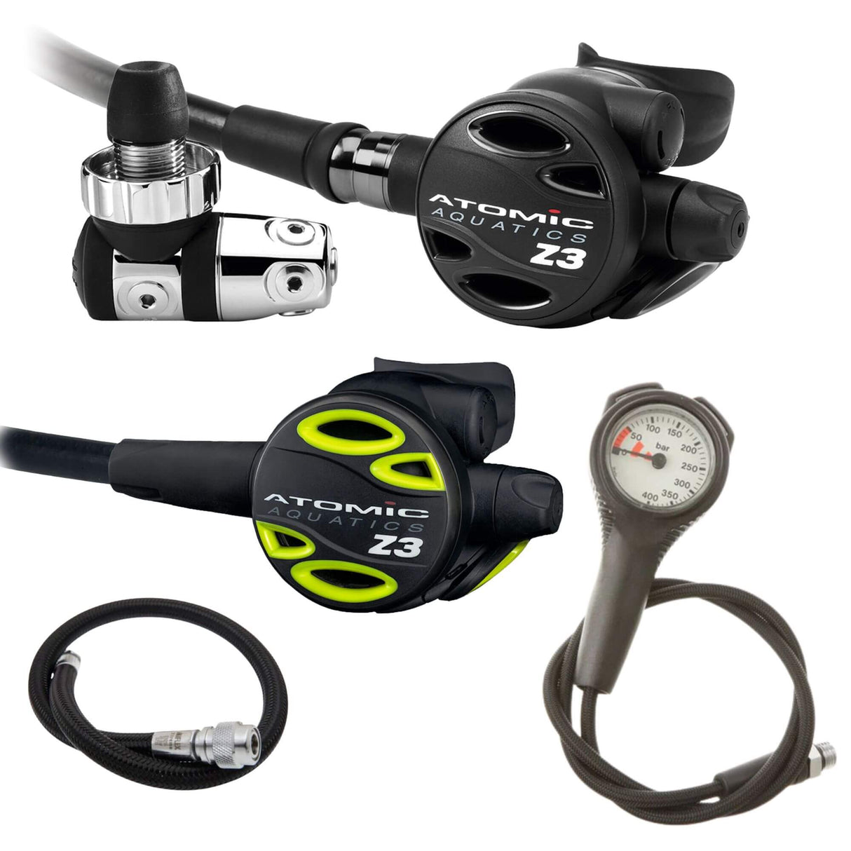 Atomic Regulator Package: Z3 + Z3 Octopus + Gauges + BCD Hose