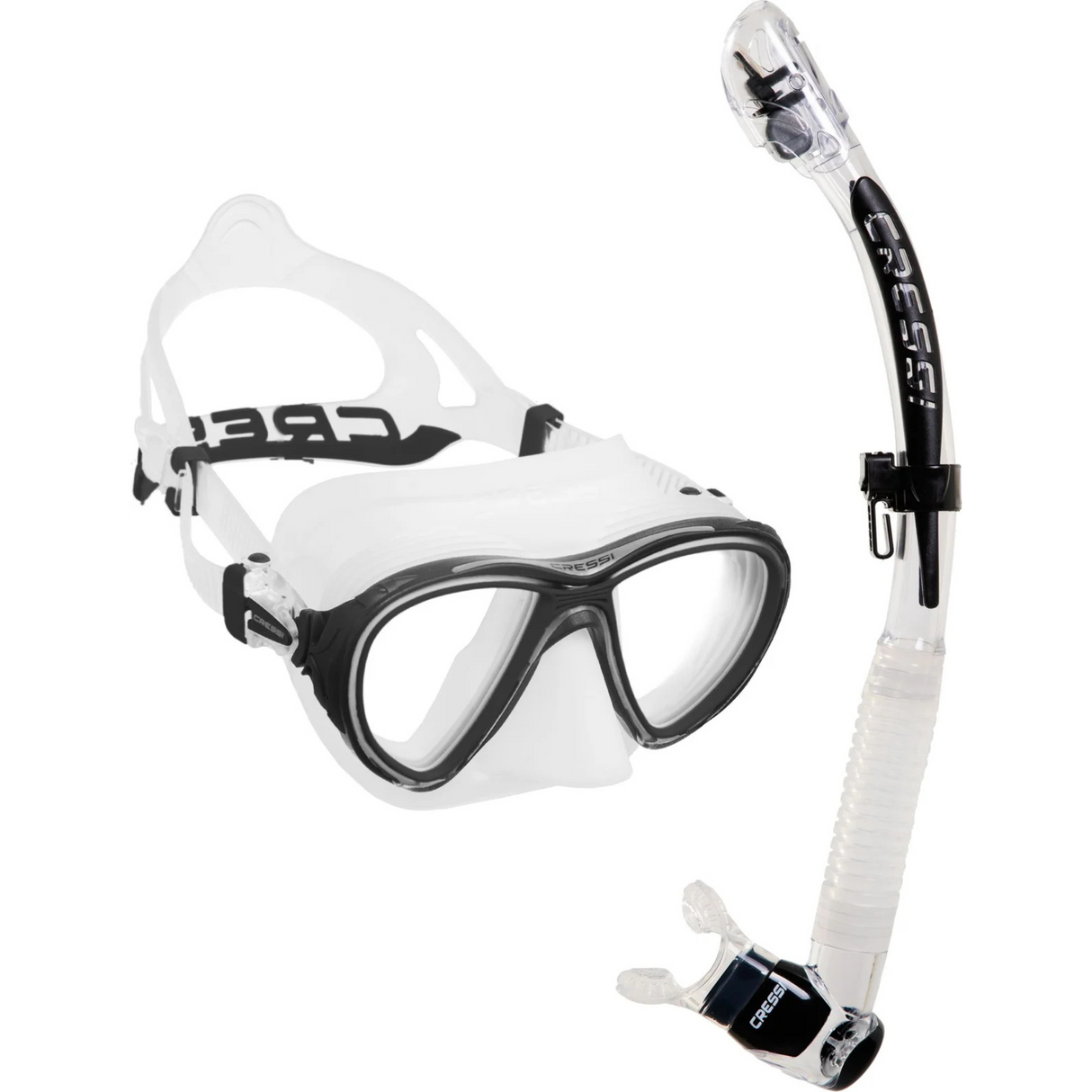 Cressi Quantum + Itaca Ultra Dry Snorkel Set