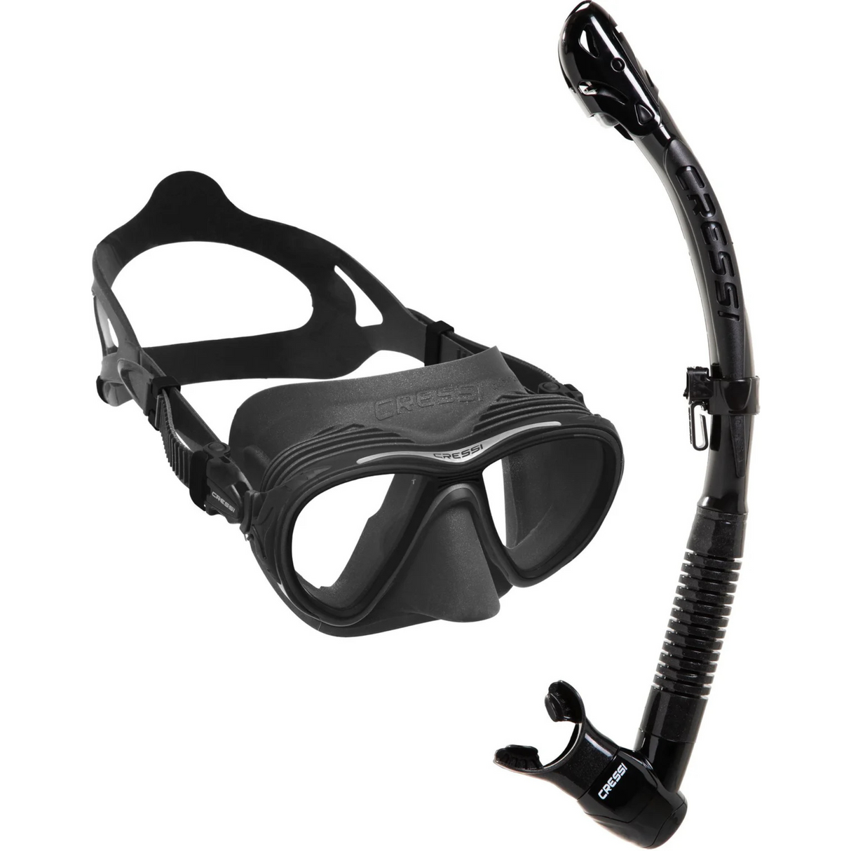 Cressi Quantum + Itaca Ultra Dry Snorkel Set