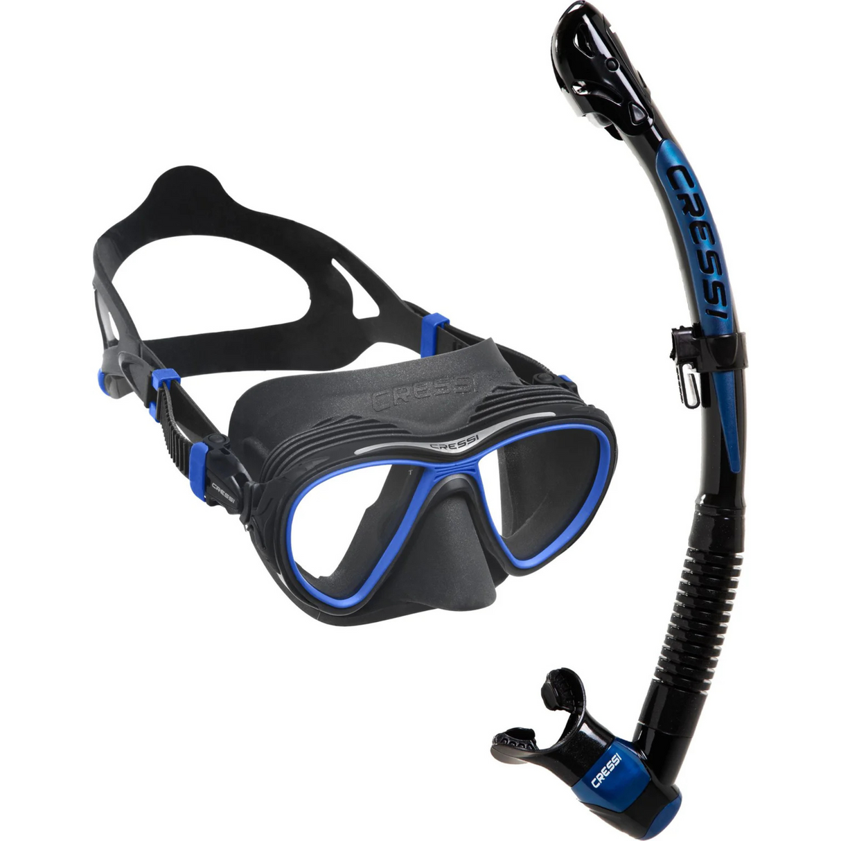 Cressi Quantum + Itaca Ultra Dry Snorkel Set