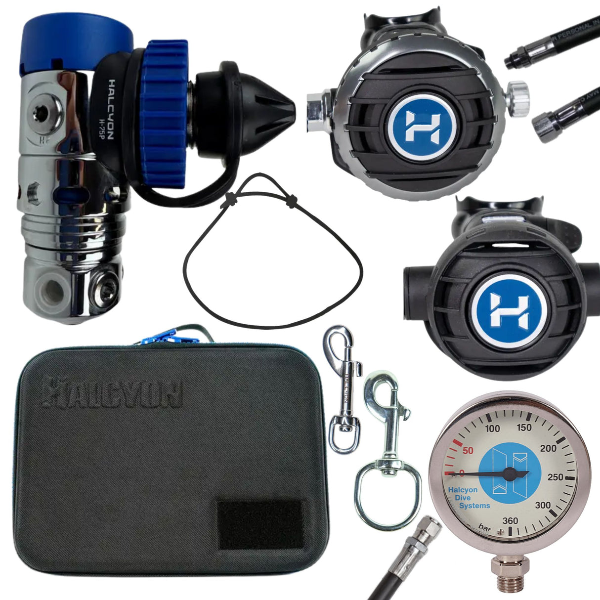 Halcyon H-75P Halo/Aura Single Tank Regulator Set