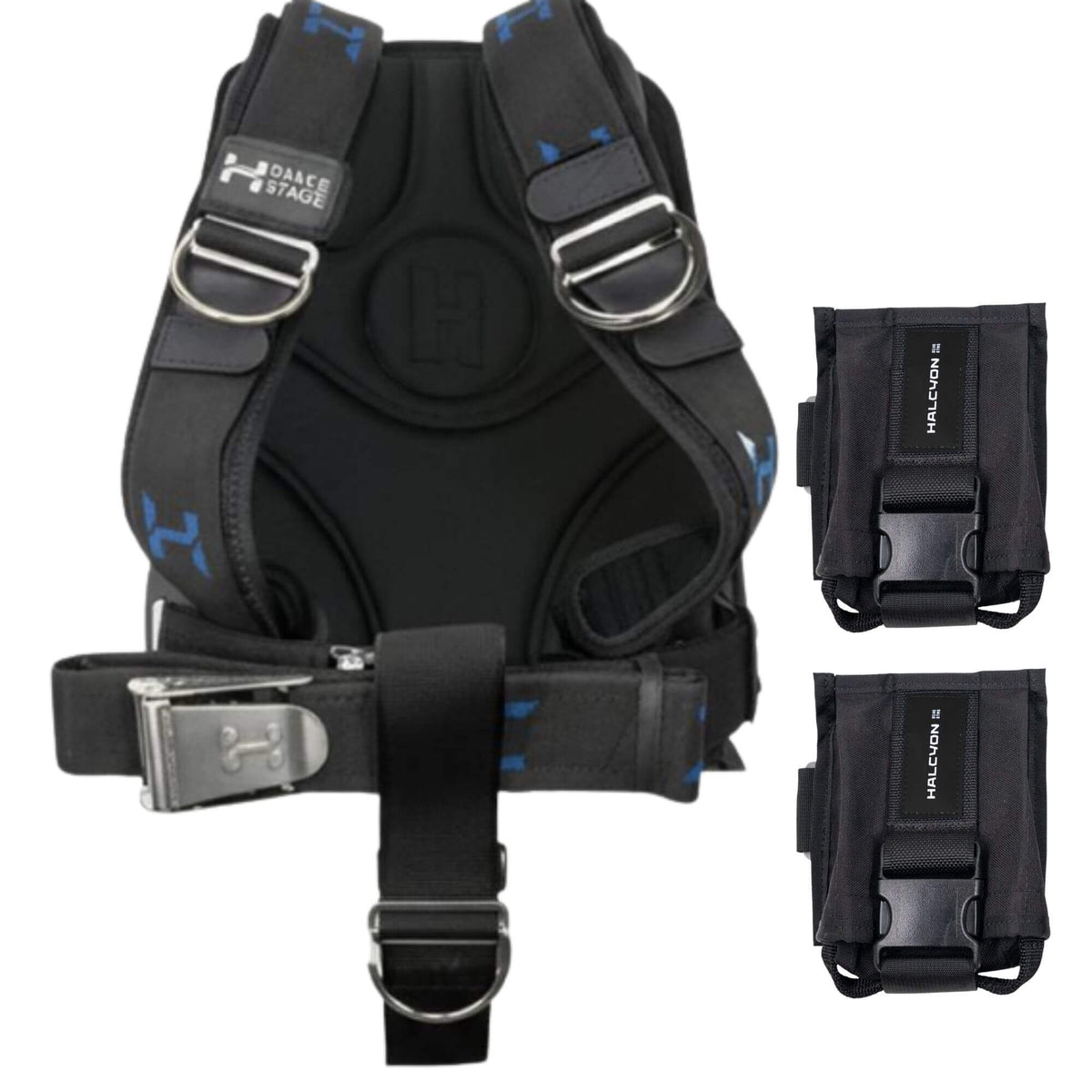Halcyon SS Deluxe Backplate with ACB Pockets – Mikes Dive Store