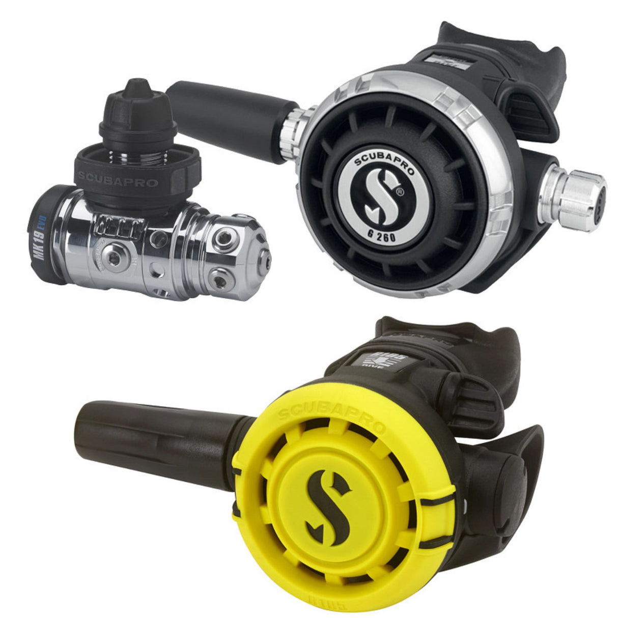 Scubapro MK19 EVO/G260 Regulator Set with R105 Octopus