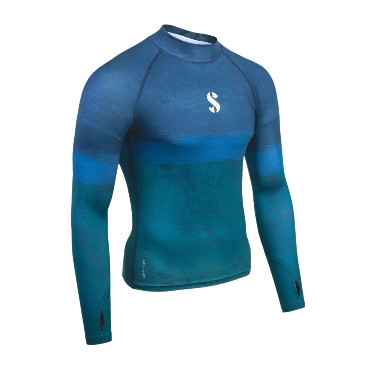 Scubapro UPF50 T-Flex Long Sleeve Men’s Rash Guard - Wave