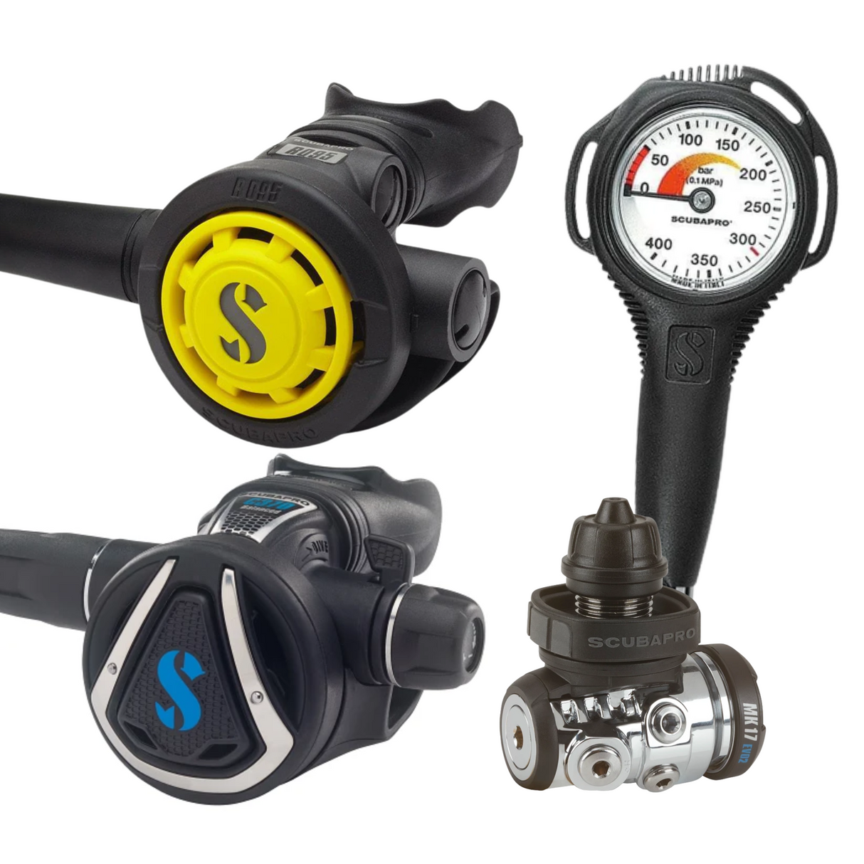 Scubapro MK17 EVO 2 Compact SPG Stage 4 Regulator Set