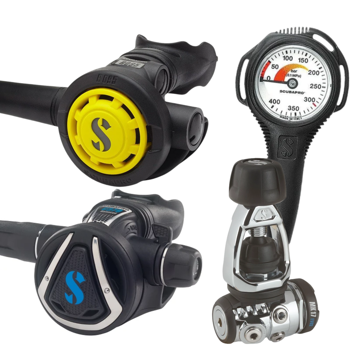 Scubapro MK17 EVO 2 Compact SPG Stage 4 Regulator Set