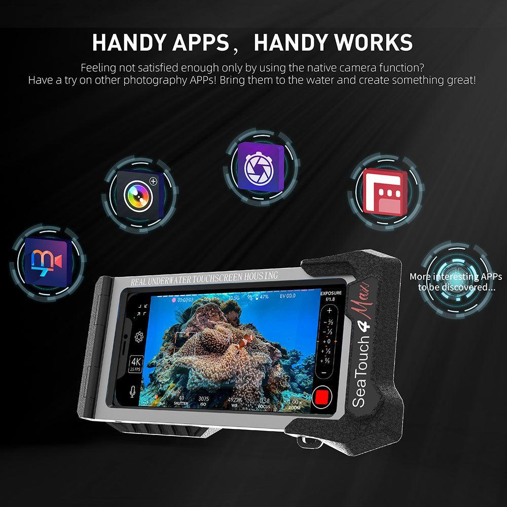 DiveVolk SeaTouch 4 Max Plus Pink Underwater Smartphone Housing