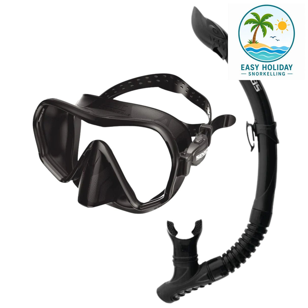 Seac Pura Anti-fog Mask and Reverse Snorkel Set