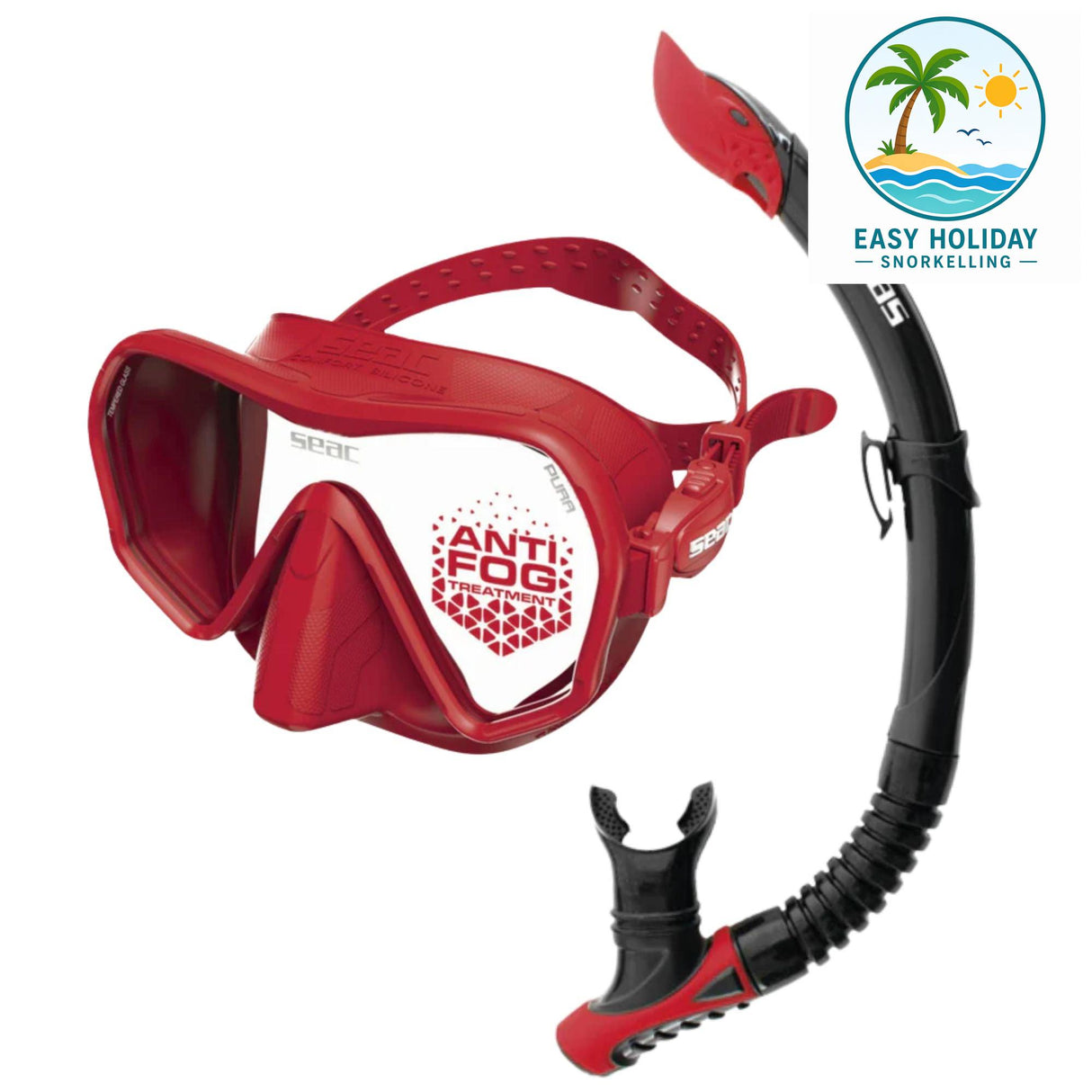 Seac Pura Anti-fog Mask and Reverse Snorkel Set