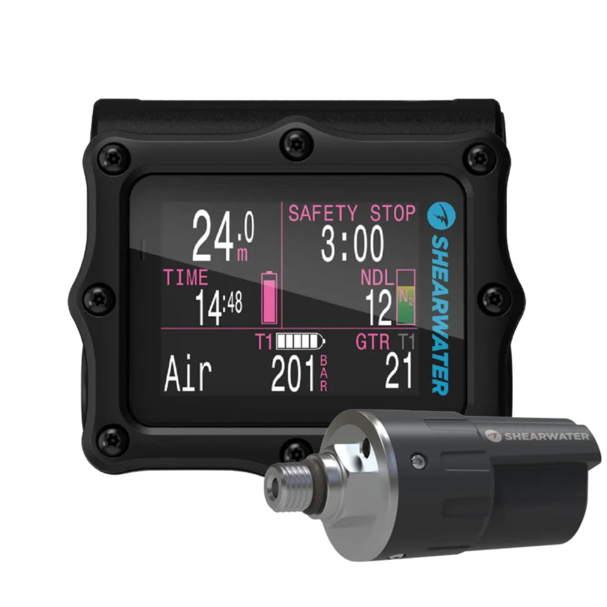 Shearwater Perdix 2 Black Titanium Dive Computer + Swift GPS Transmitter