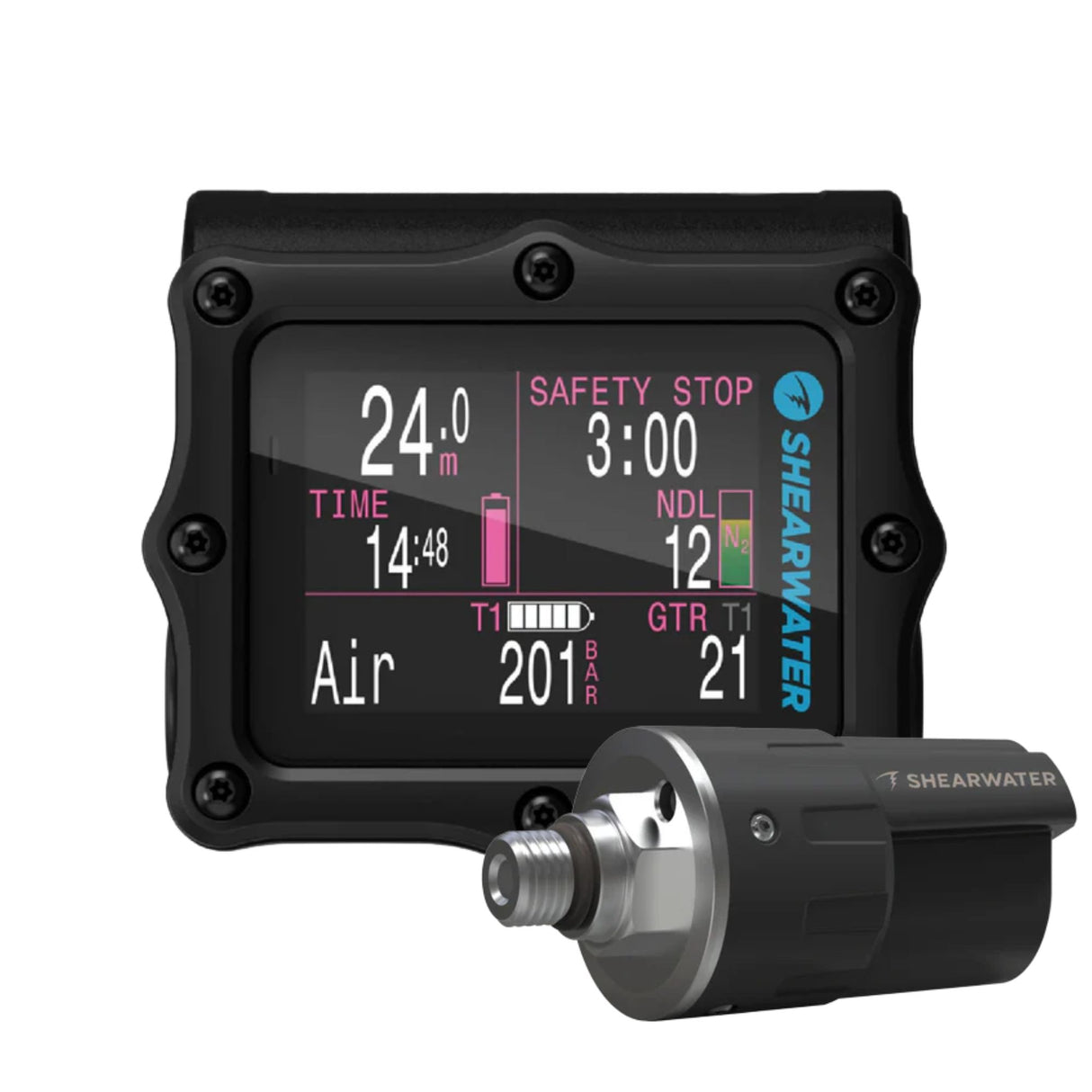 Shearwater Perdix 2 Black Titanium Dive Computer + Swift Transmitter