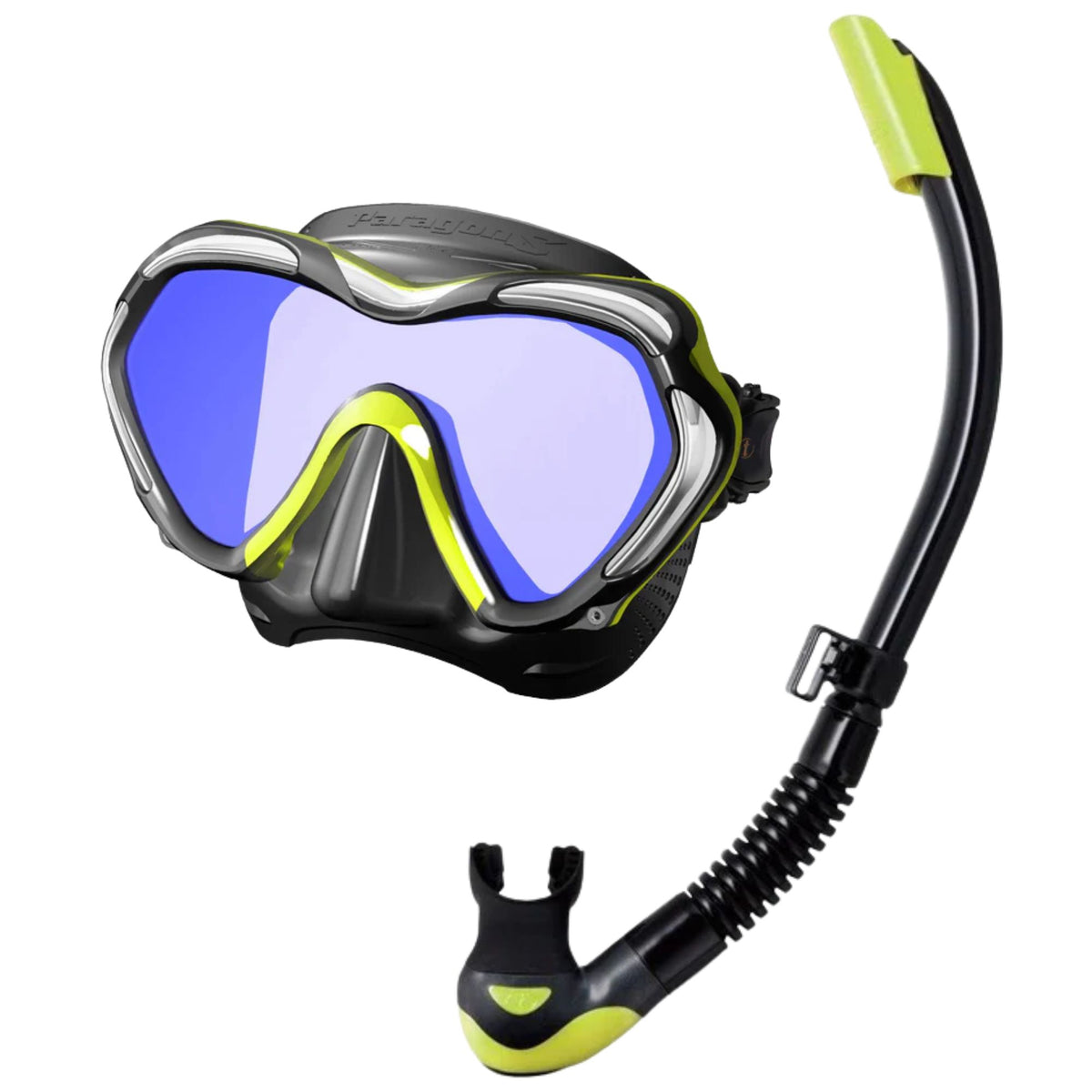 TUSA Paragon S Mask and Platina Hyperdry II Snorkel Set