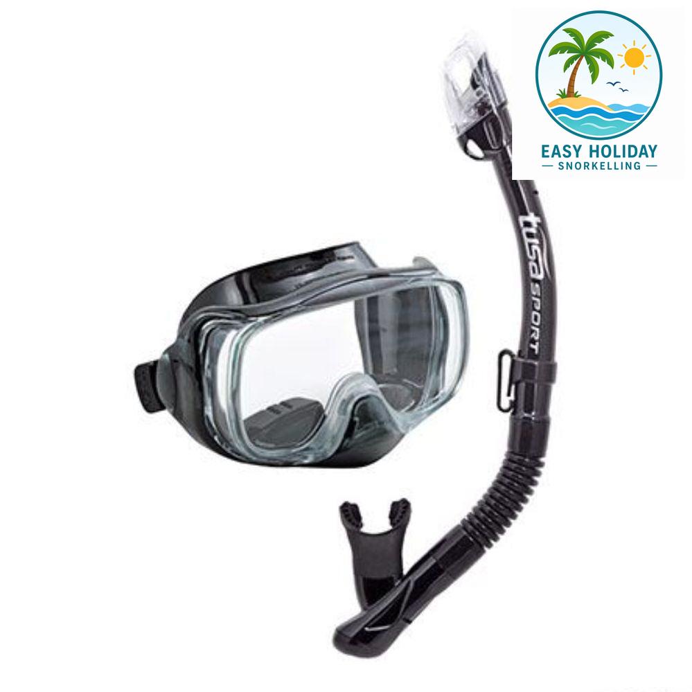 Tusa Sport UC3325 Mask and Snorkel + Snorkelling Fins Package