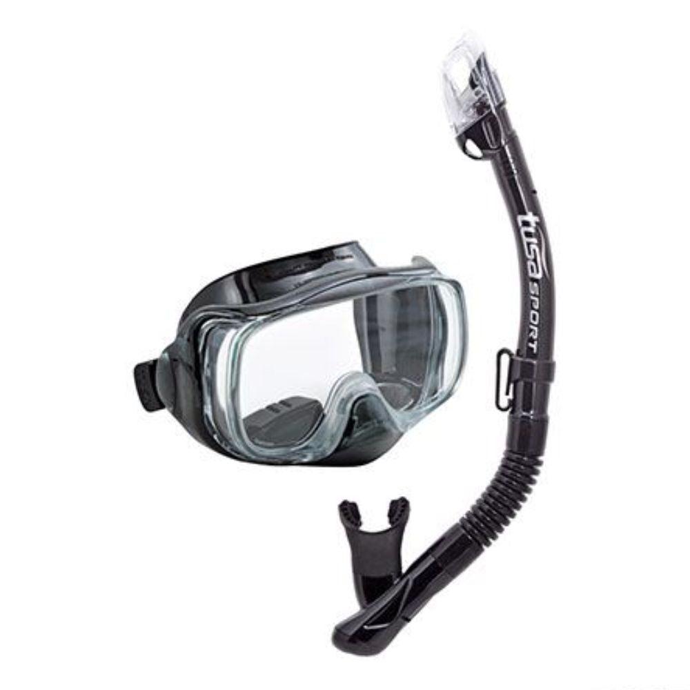 Tusa Sport UC3325 Mask and Snorkel + Snorkelling Fins Package