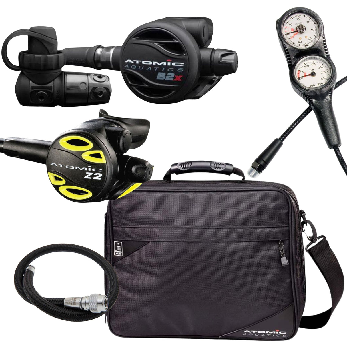 Atomic B2x Diving Regulator Bundle with Atomic Regulator Bag