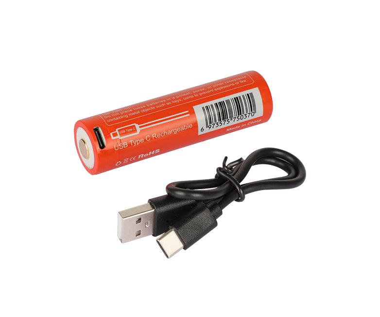 OrcaTorch Dive Torch battery 21700 USB-C - 5000mAh