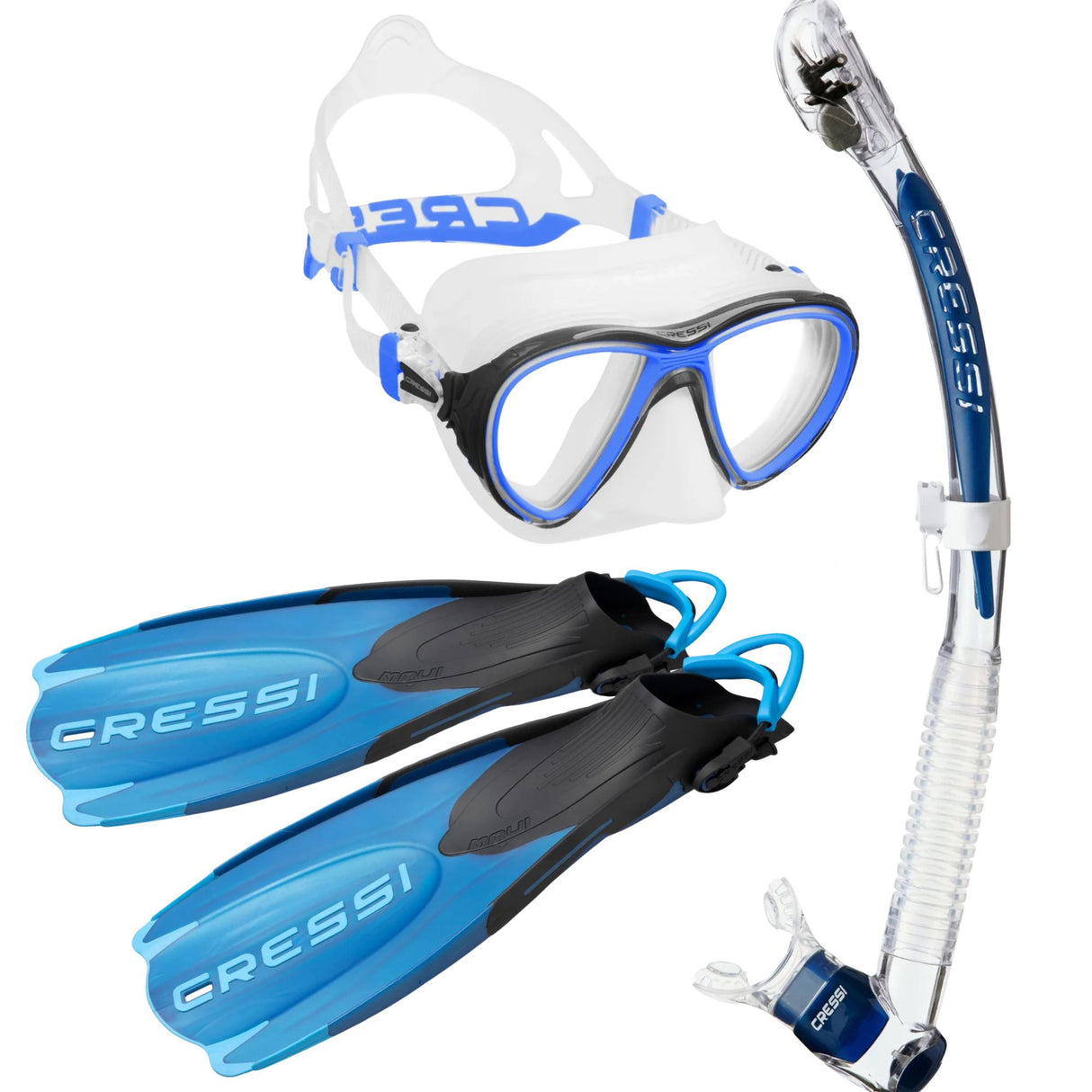 Cressi Premium Snorkelling Set with Fins