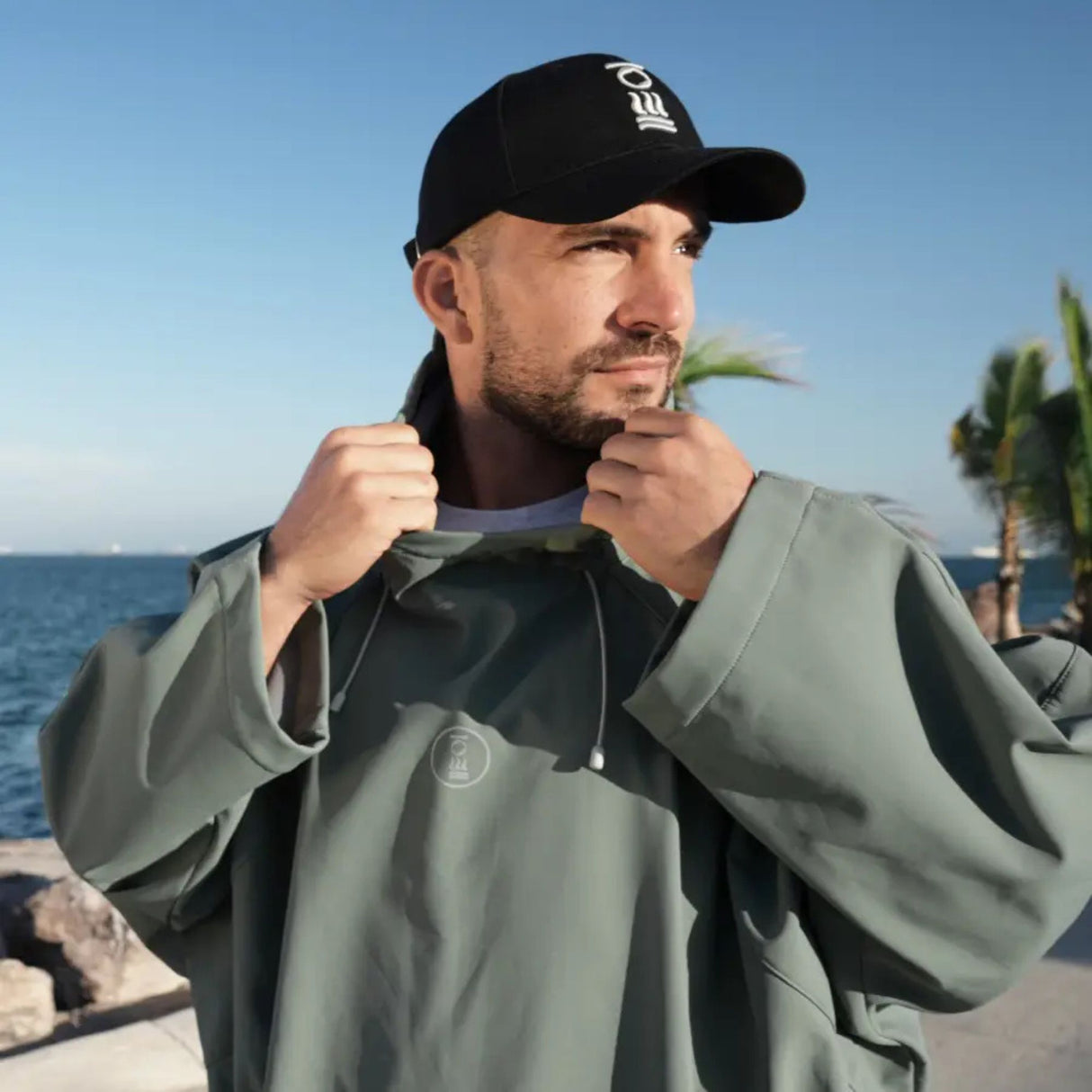 Fourth Element Storm Poncho - Sea Moss Green