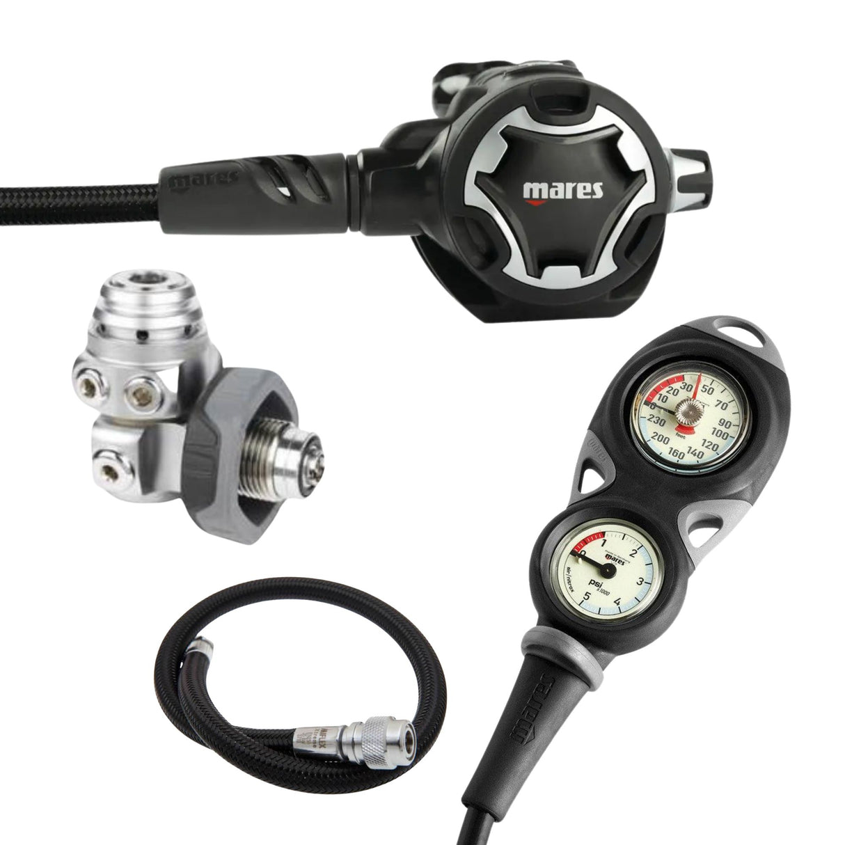 Mares Dual ADJ 62x Regulator Set