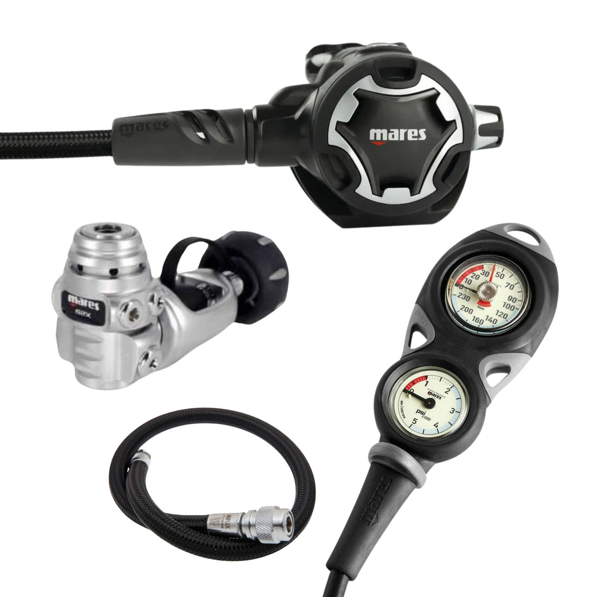 Mares Dual ADJ 62x Regulator Set