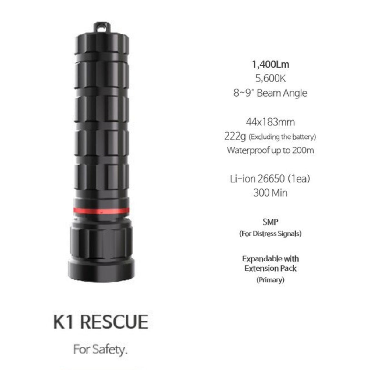 Pandora Lab K1 Rescue Dive Torch