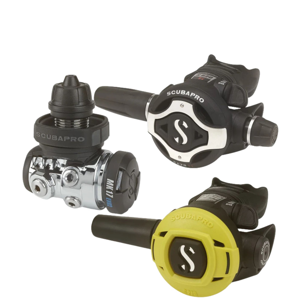 Scubapro MK17 EVO 2/S620 Ti Regulator Set with S270 Octopus