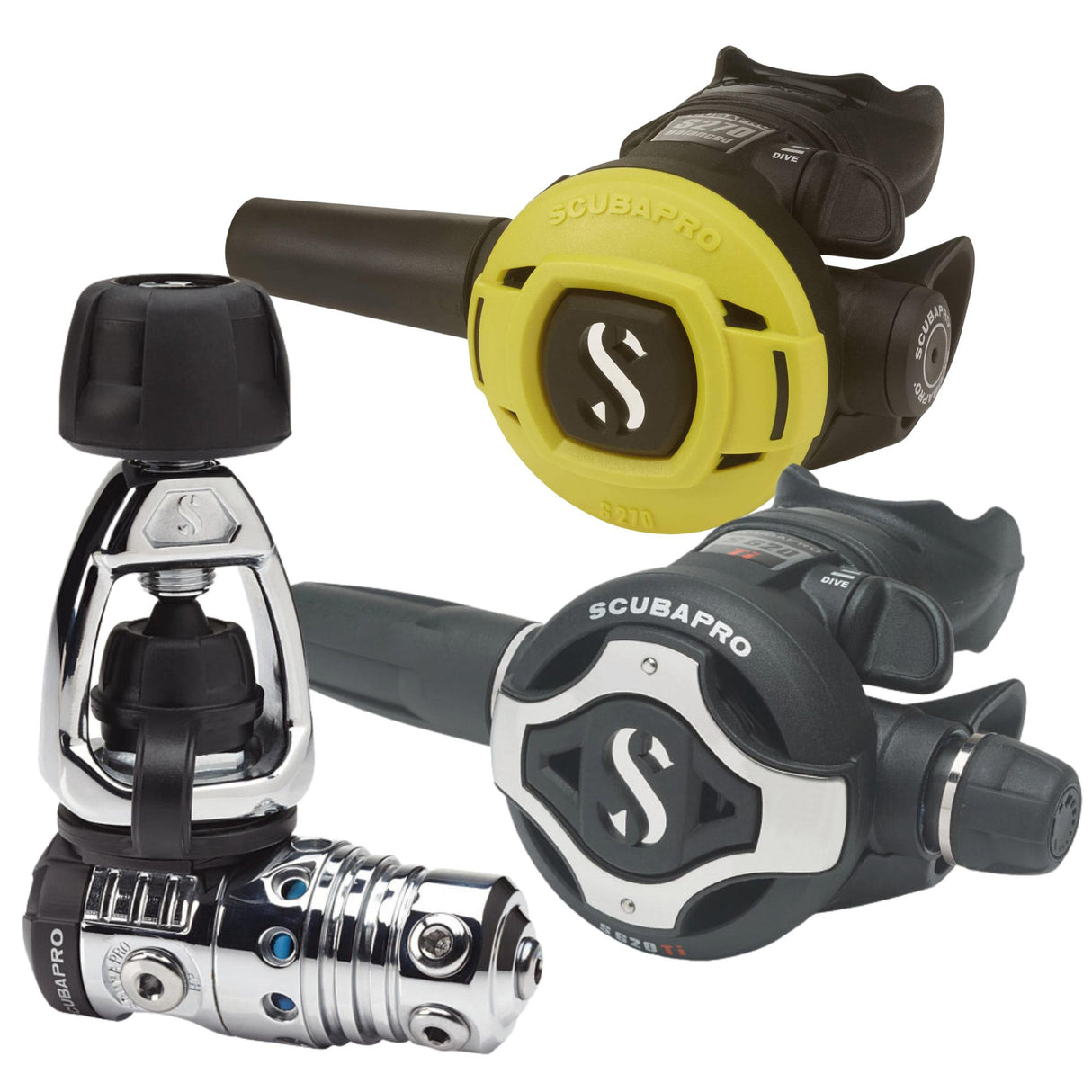 Scubapro MK25 EVO/S620Ti Regulator Set with S270 Octopus