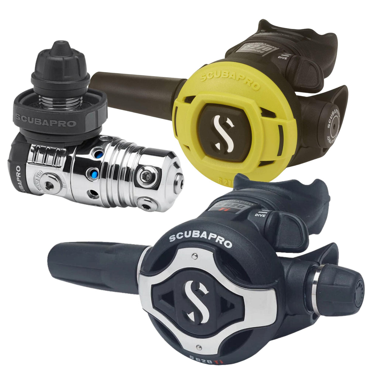 Scubapro MK25 EVO/S620Ti Regulator Set with S270 Octopus