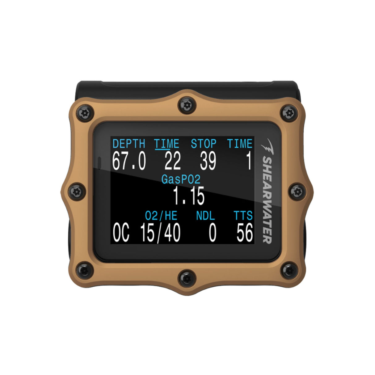 Shearwater Perdix 2 Ti Bronze Journeys Dive Computer