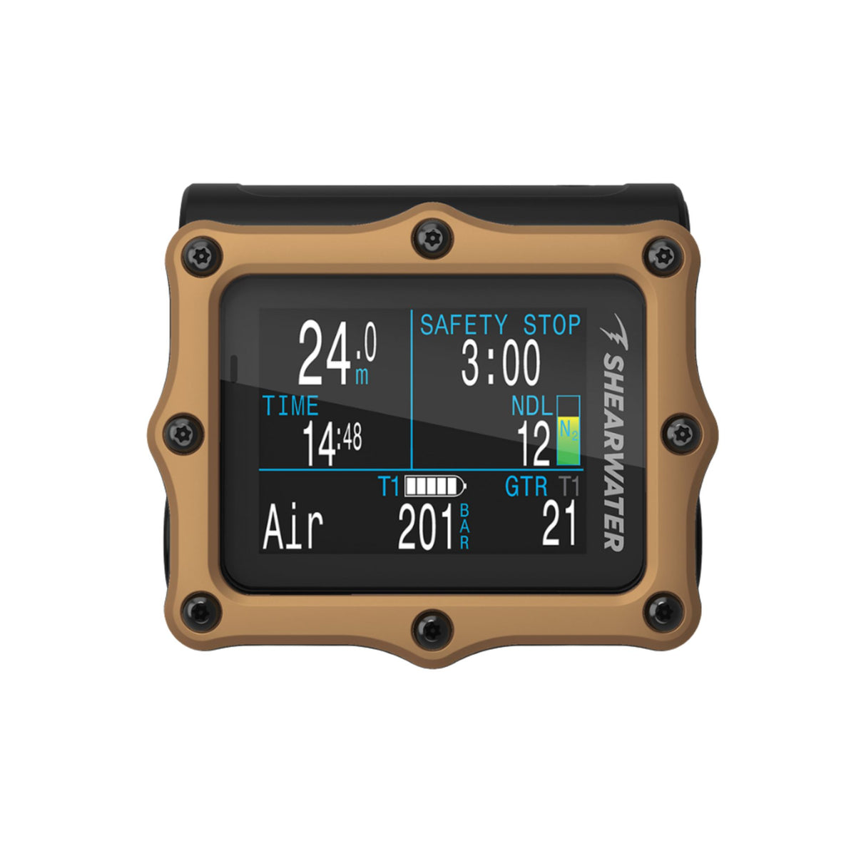 Shearwater Perdix 2 Ti Bronze Journeys Dive Computer