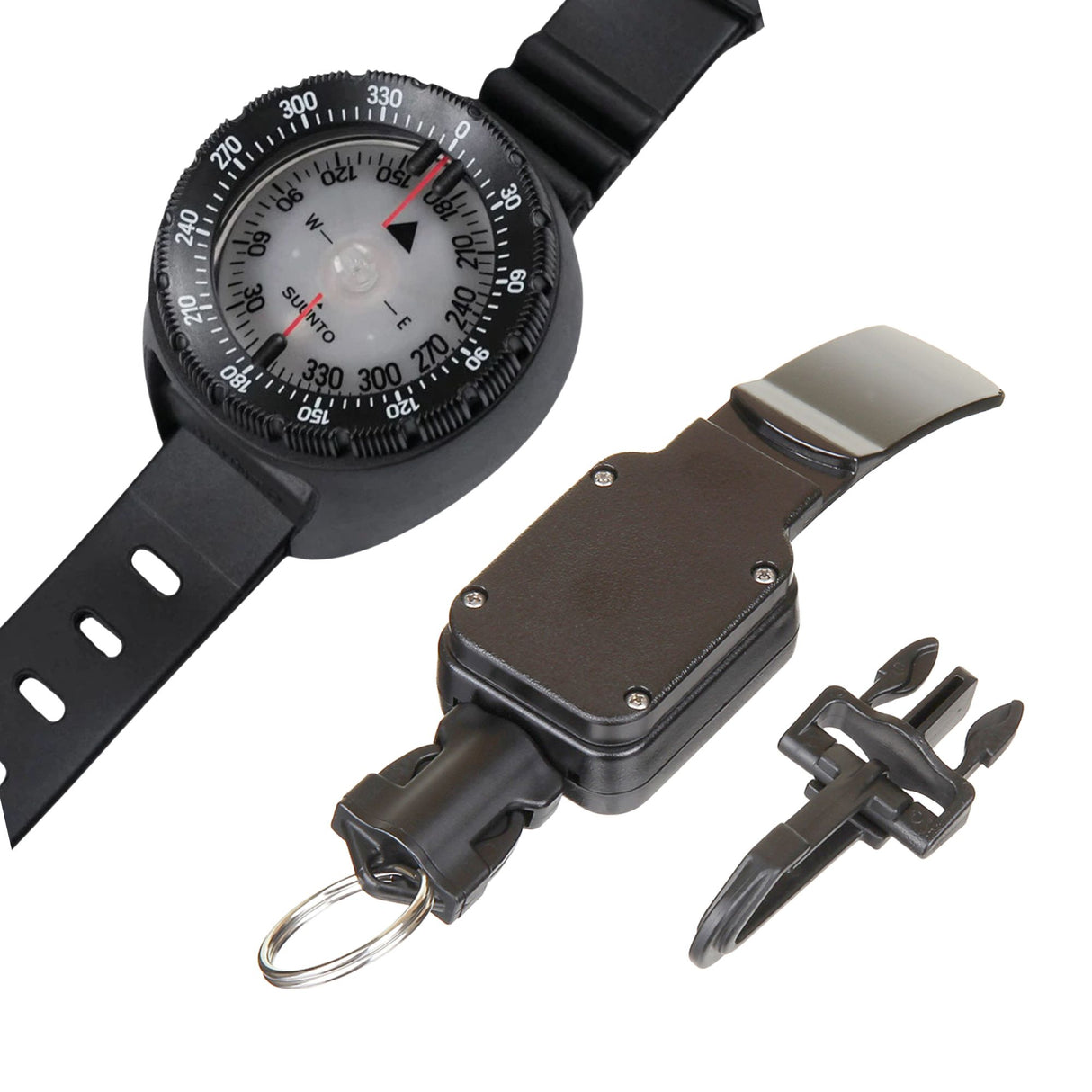 Suunto SK8 Dive Compass and Retractor Bundle