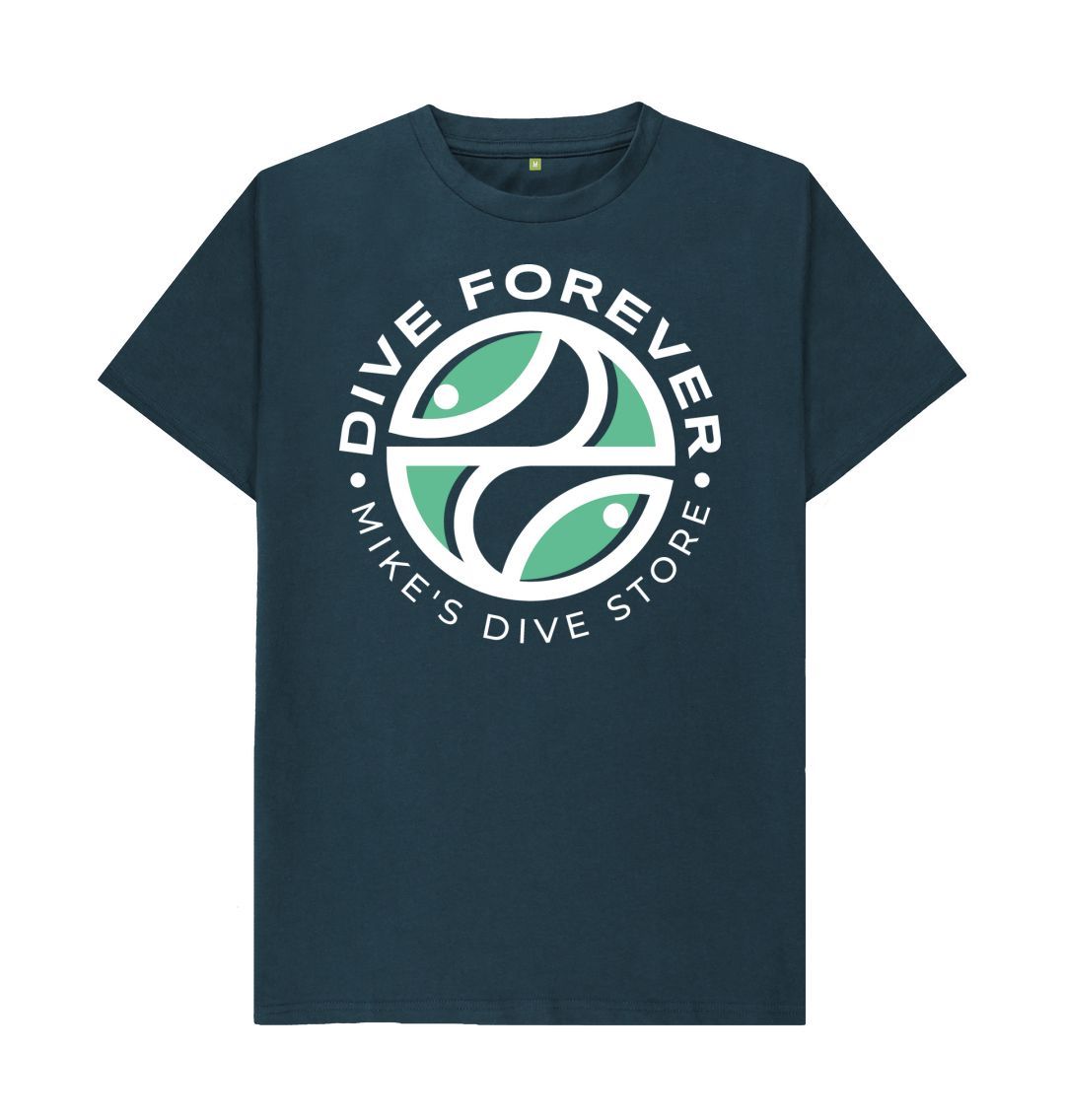 Dive Forever T-Shirt Green Logo With White Outline