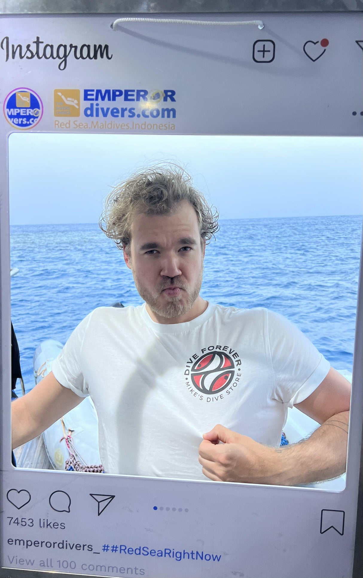 Dive Forever Logo T-Shirt in White