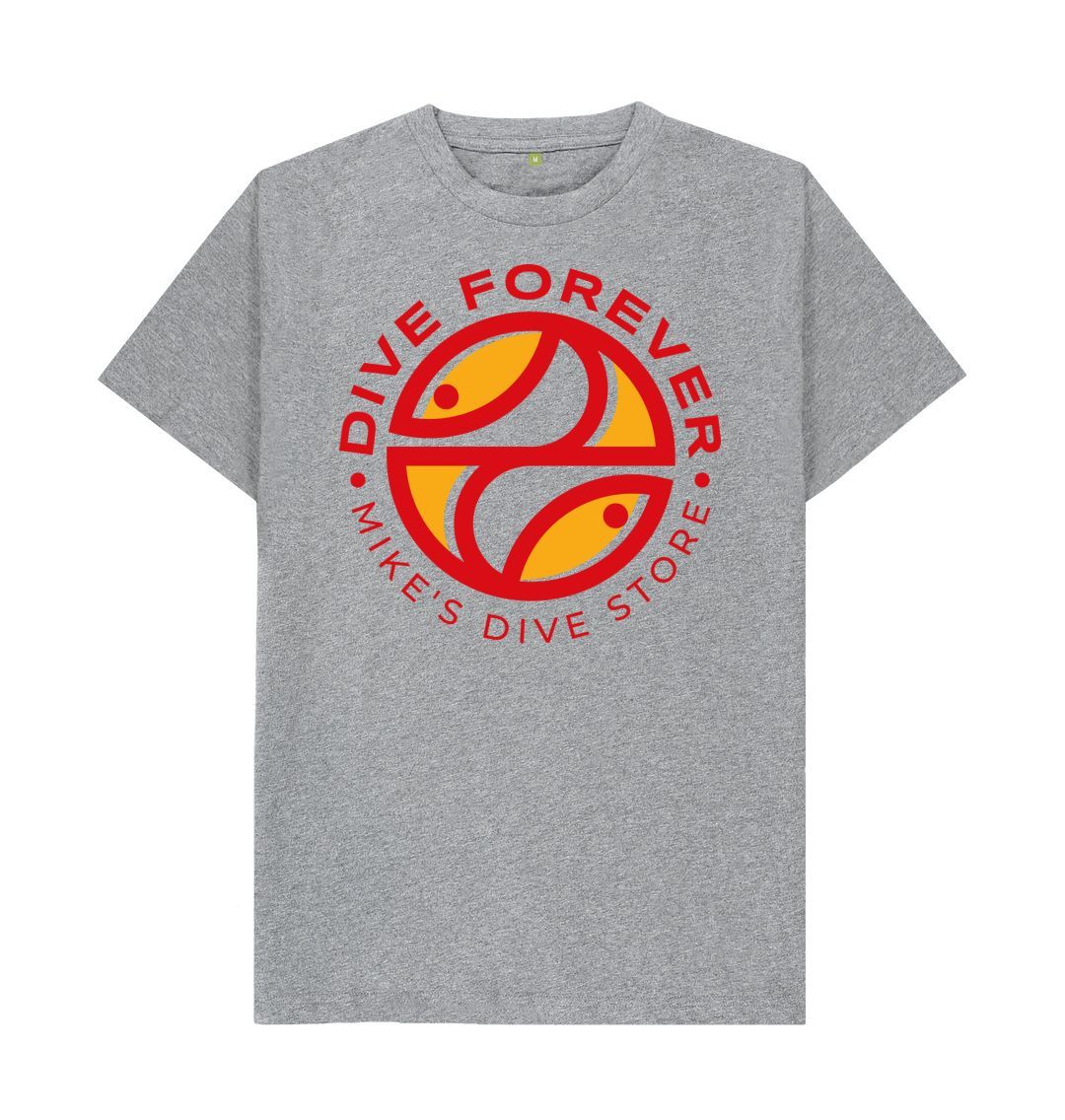 Dive Forever T-Shirt Orange Logo With Red Outline