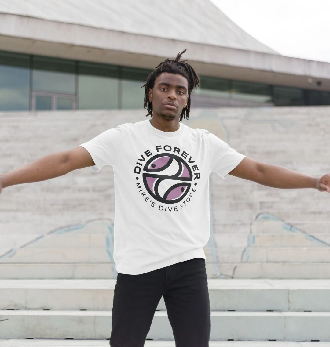 Dive Forever T-Shirt With Pink Logo