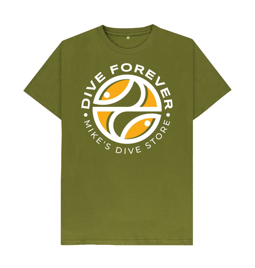 Dive Forever T-Shirt Orange Logo With White Outline