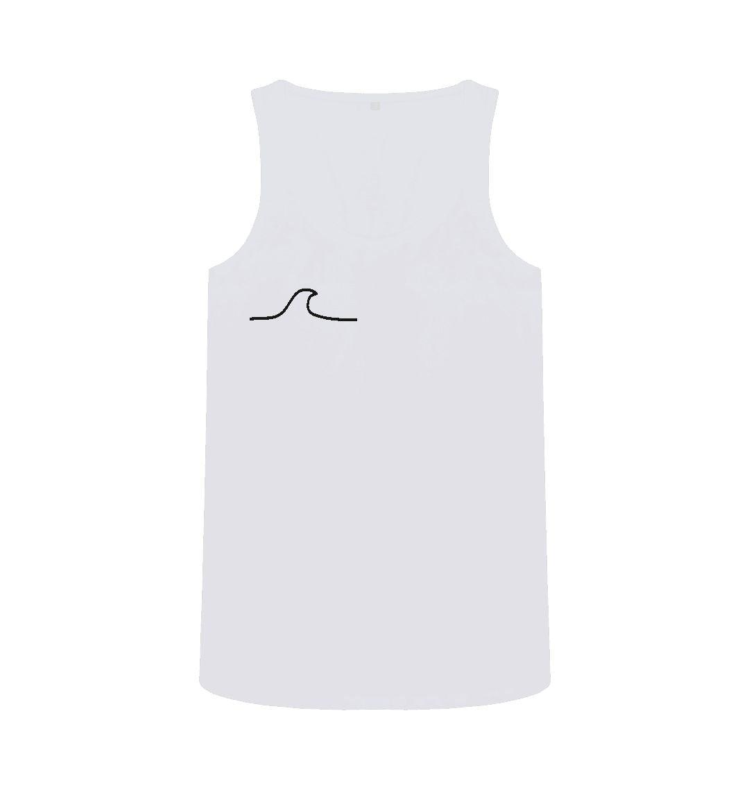 Ocean Vibe Minimalist Wave Vest in White