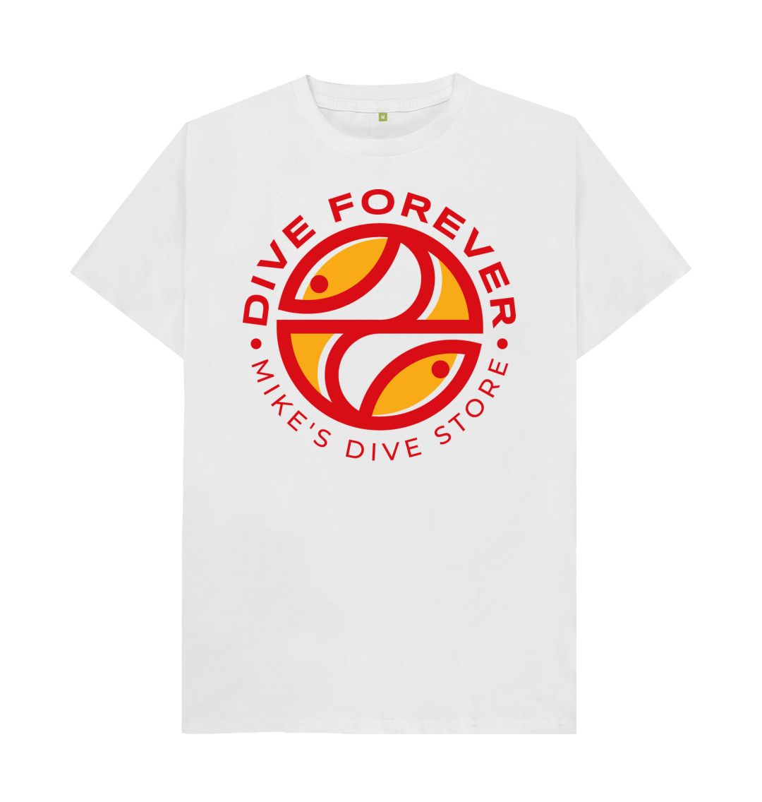 Dive Forever T-Shirt Orange Logo With Red Outline