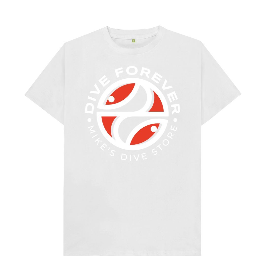 Dive Forever T-Shirt Red Logo With White Outline
