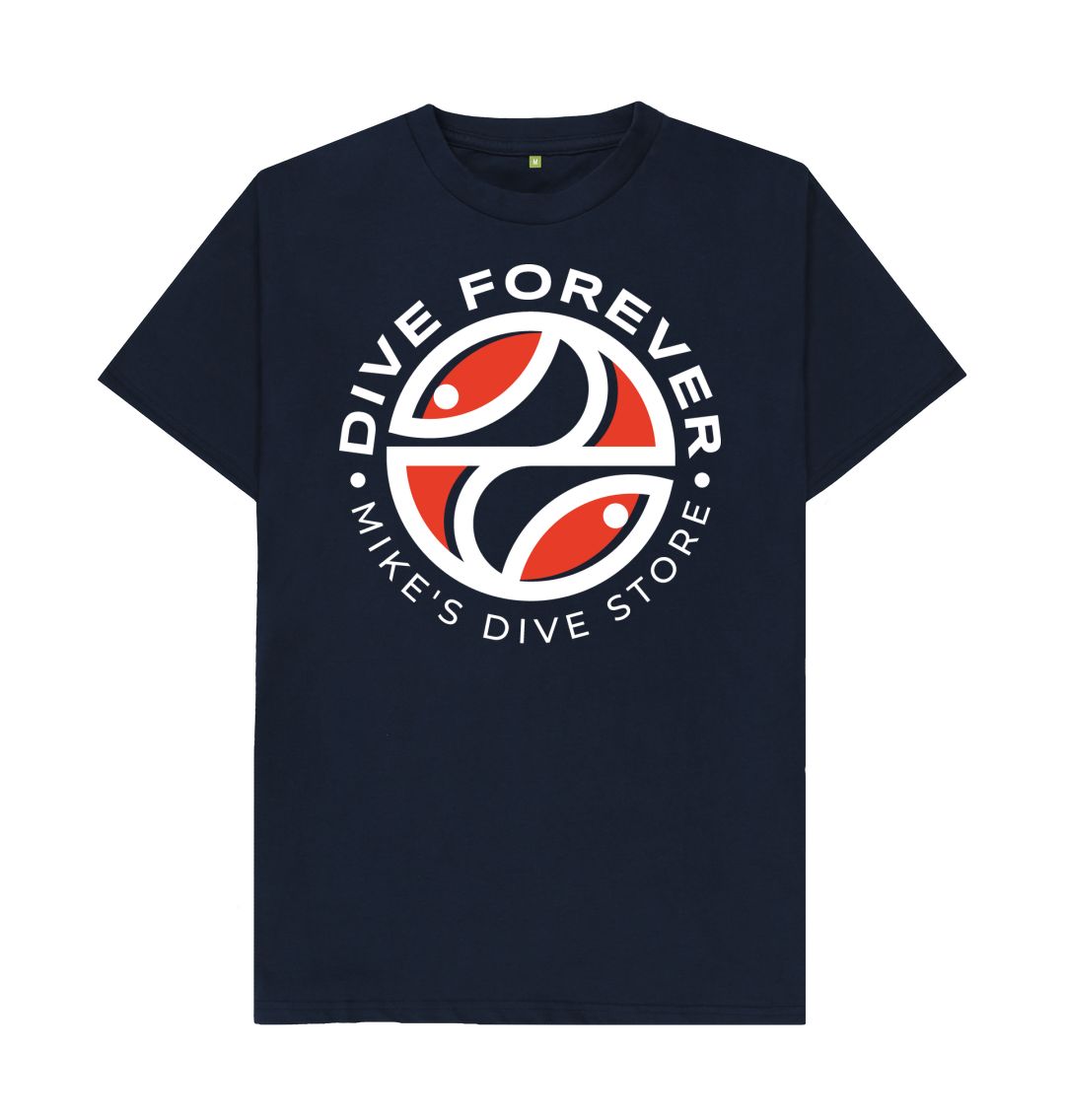Dive Forever T-Shirt Red Logo With White Outline