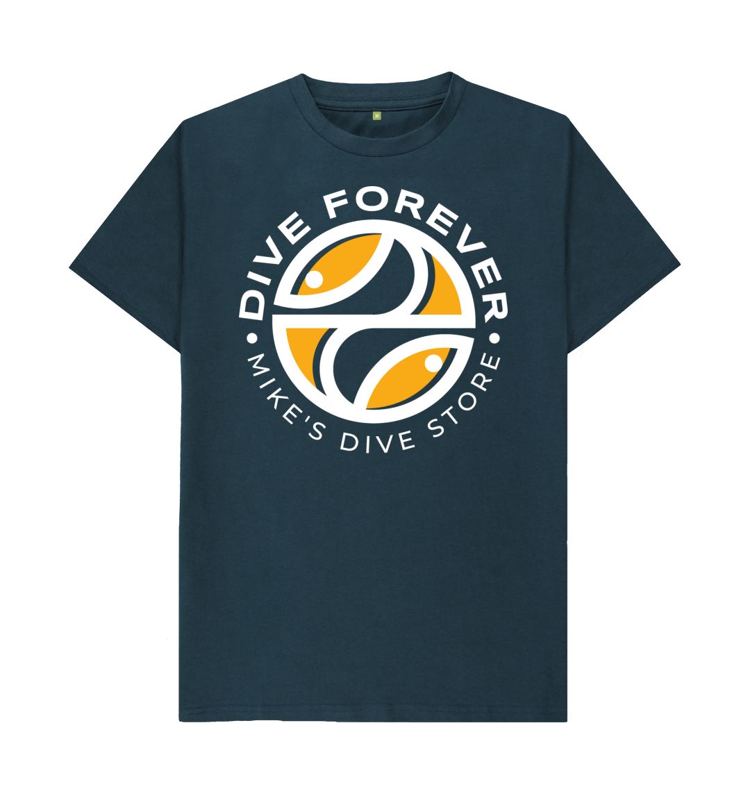 Dive Forever T-Shirt Orange Logo With White Outline