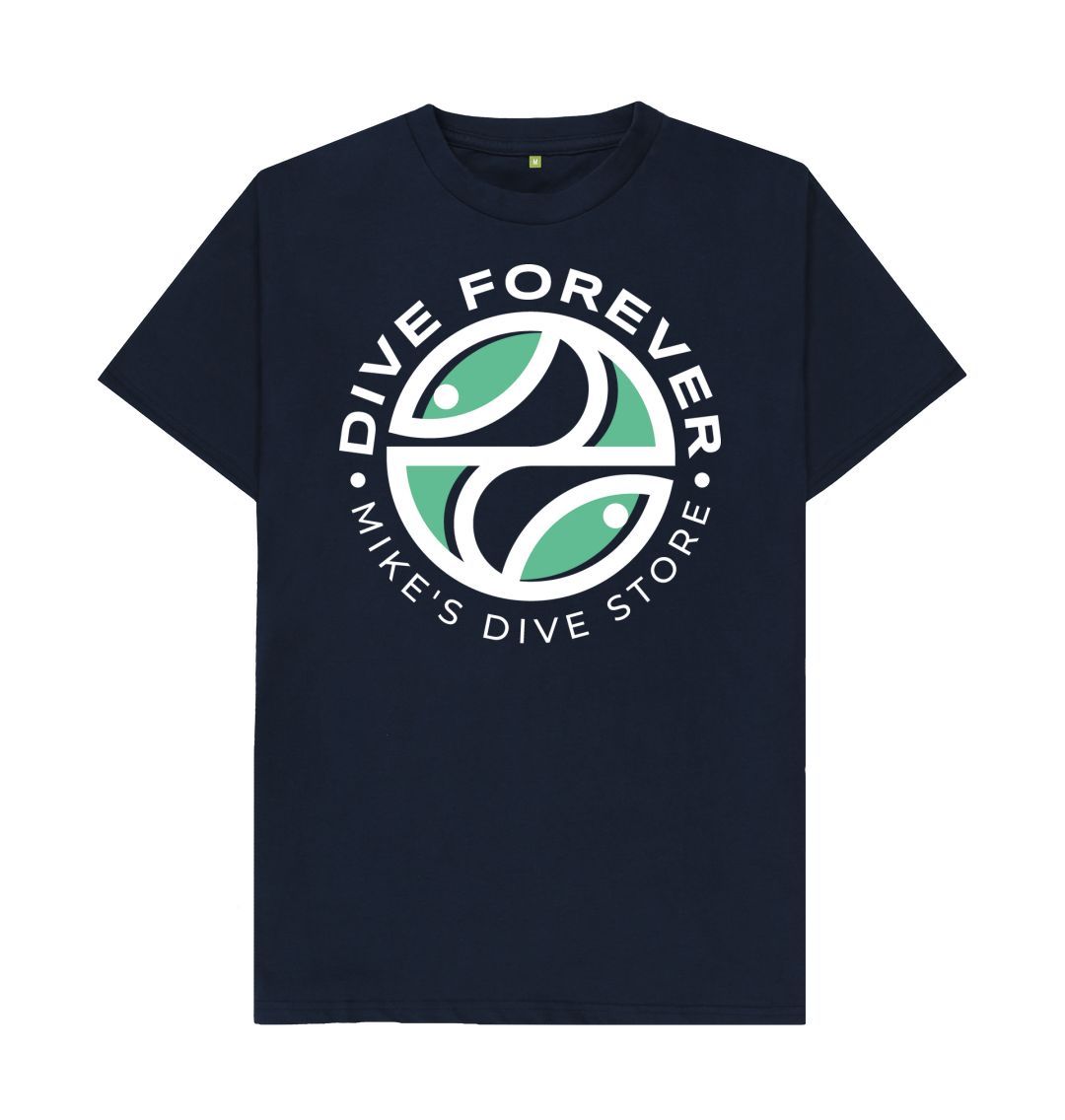 Dive Forever T-Shirt Green Logo With White Outline