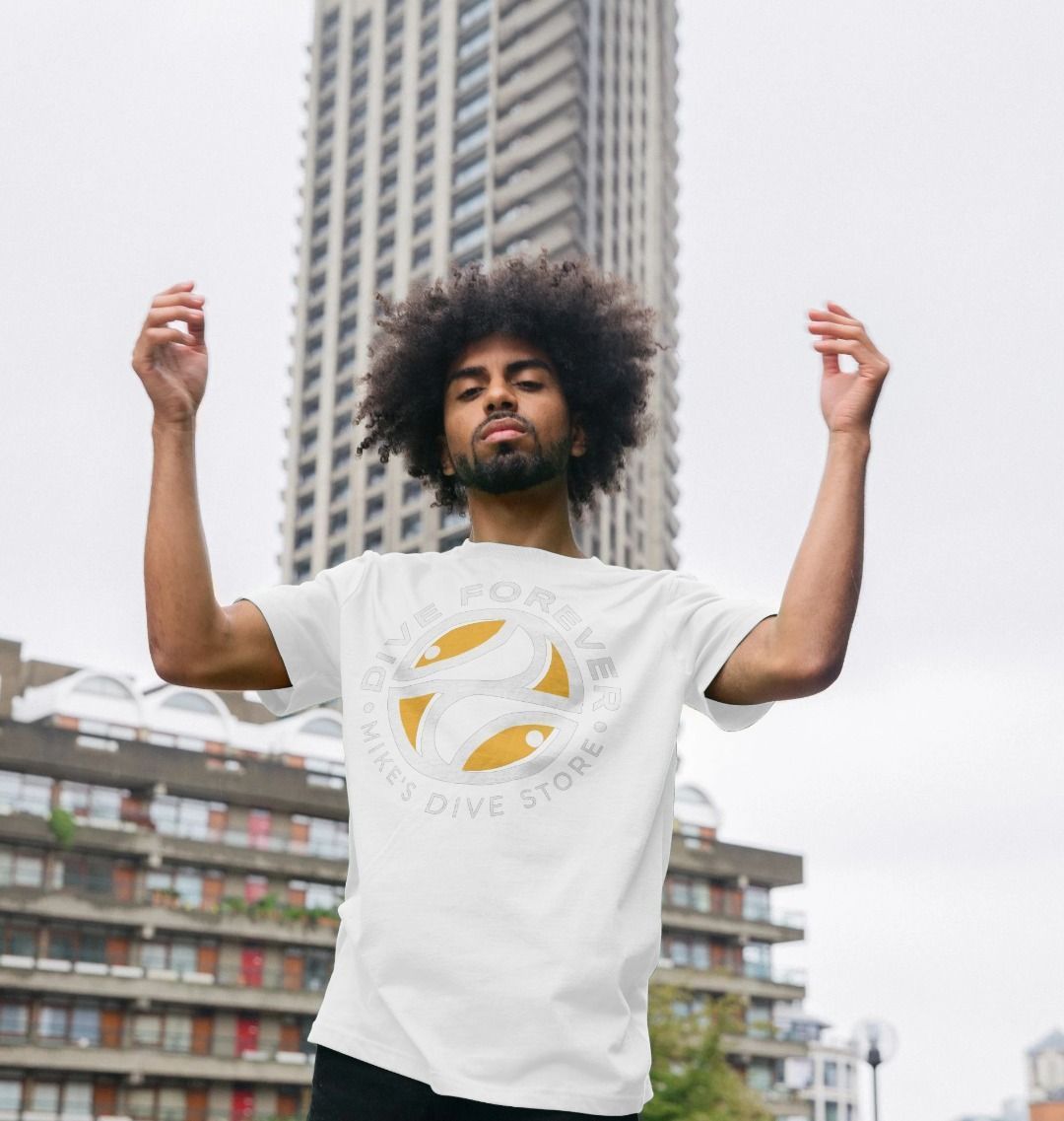 Dive Forever T-Shirt Orange Logo With White Outline