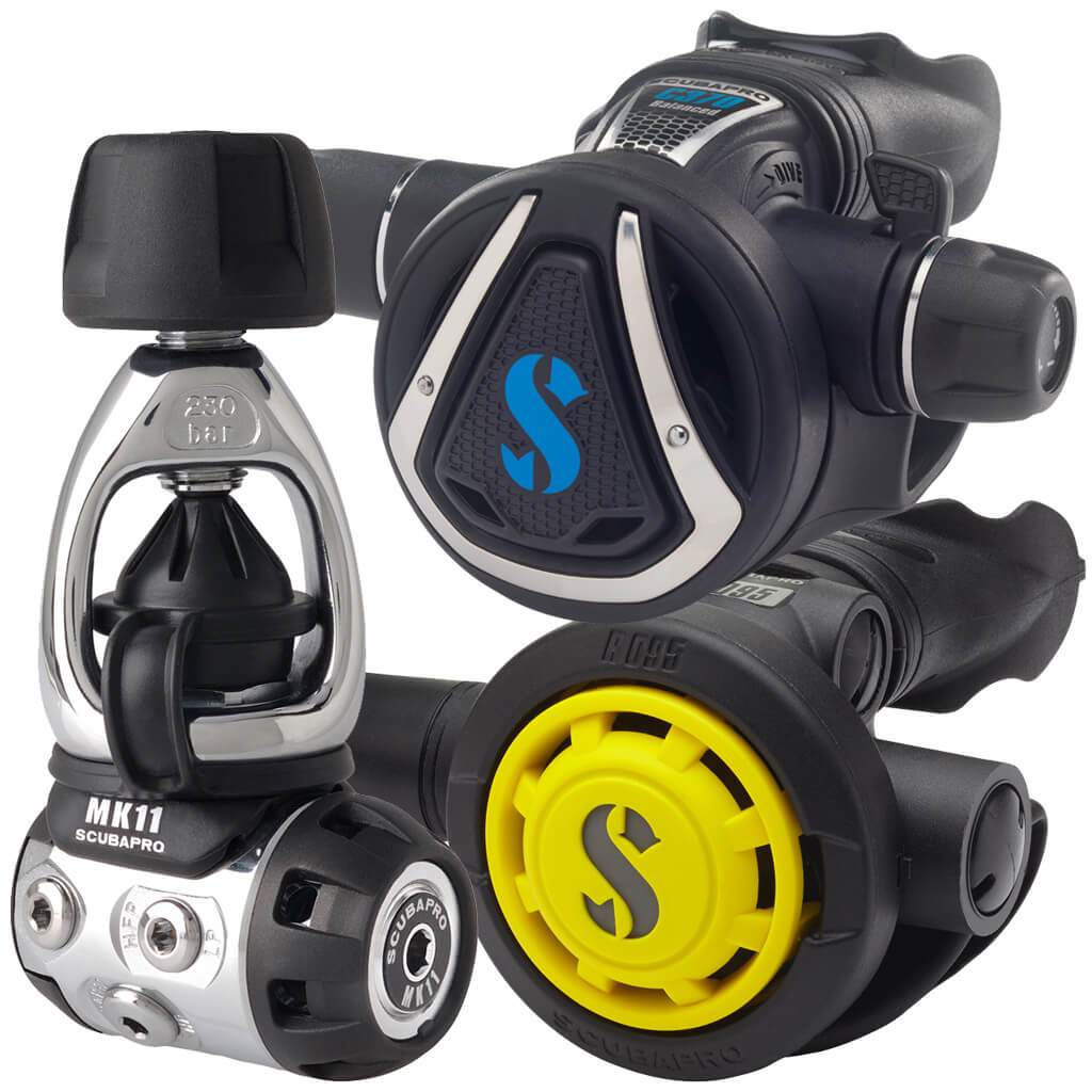 Scubapro MK11/C370 Regulator Set with R095 Octopus