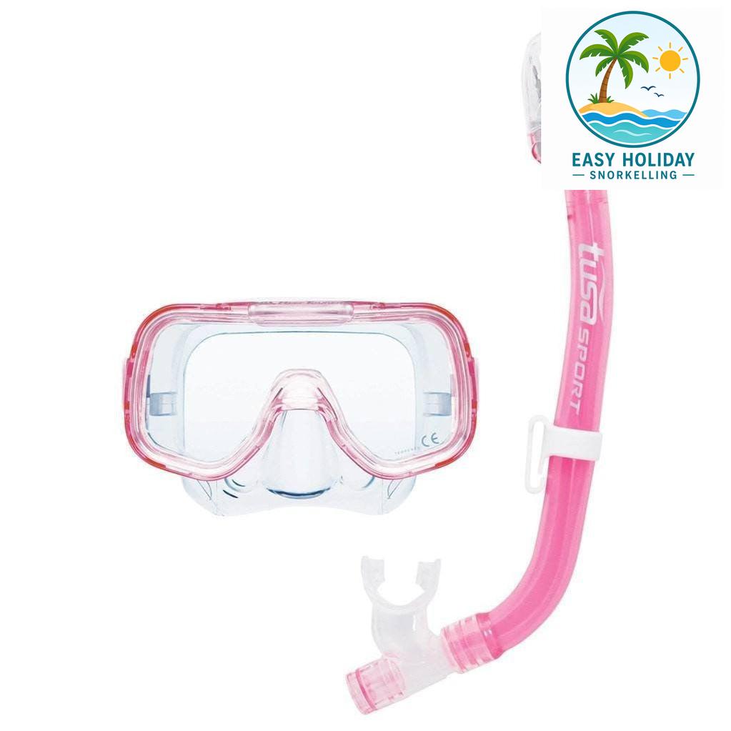 TUSA Mini Kleio Kids Snorkelling Set with Long Fins