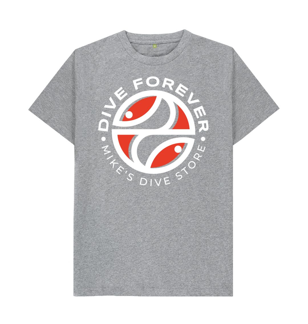 Dive Forever T-Shirt Red Logo With White Outline