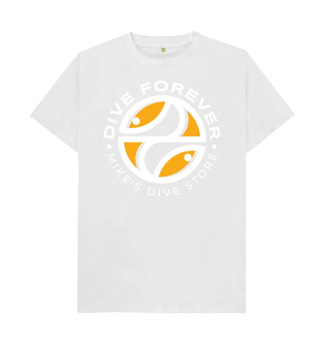 Dive Forever T-Shirt Orange Logo With White Outline